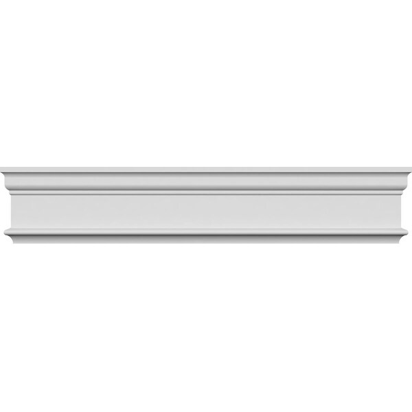 Ekena Millwork 135" Bottom Width x 136 1/2" Top Width x 4 5/8"H x 1 1/8"P Holmdel Crosshead CRH05X135HO - main